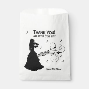 Beautiful Gypsy Girl Plays Violin Favour Bags