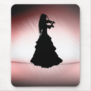 Beautiful Gypsy Girl Plays Violin Mouse Pad