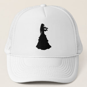 Beautiful Gypsy Girl Plays Violin Trucker Hat