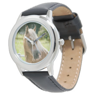 Beautiful haflinger horse portrait watch