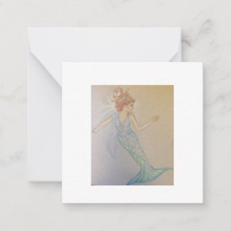 Beautiful Hand Illustrated Mermaid Card