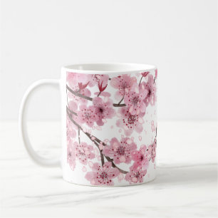 Beautiful Hand Painted Cherry Blossom Print  Coffee Mug
