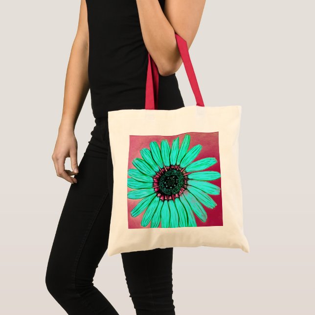 Beautiful Hand Sketched Flower Bag (Front (Product))