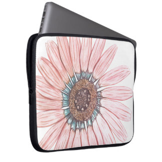 Beautiful hand sketched Flower design Laptop Sleeve