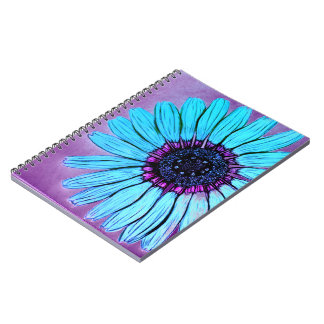 Beautiful Hand Sketched Flower Notebook