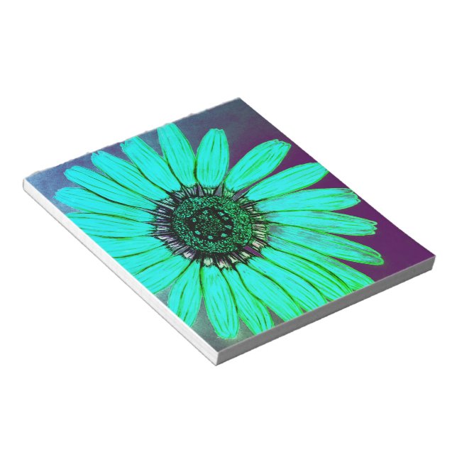 Beautiful hand Sketched Flower Notepad (Angled)