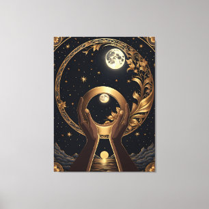 beautiful hands painting canvas print