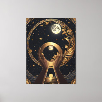 beautiful hands painting canvas print