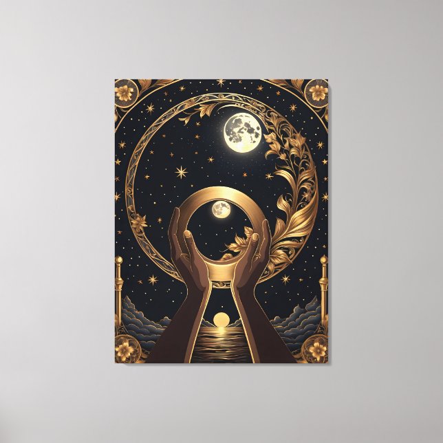 beautiful hands painting canvas print (Front)