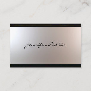 Beautiful Handwriting Script Modern Design Glamour Business Card