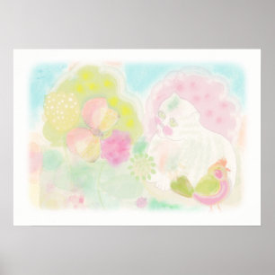 Beautiful Hannita art Illustration. Poster