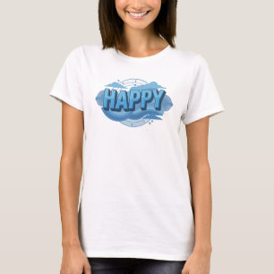Beautiful HAPPY 2D Designer Graphic T-Shirt