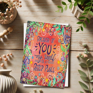 Beautiful Happy Birthday Quote Pretty Floral Card