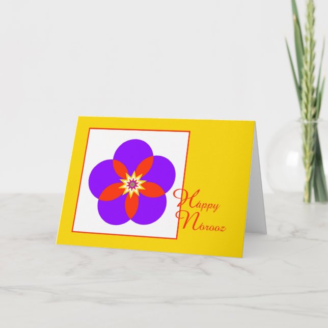 Beautiful Happy Norooz Greeting Card (Front)