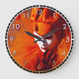Beautiful Harlequin Large Clock