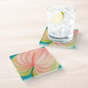 Beautiful hawaii art glass coaster
