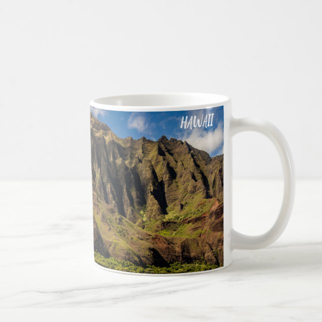Beautiful Hawaii Mountains Coffee Mug (Right)