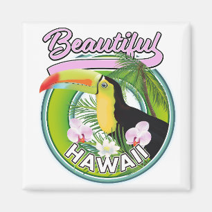 beautiful Hawaii travel logo Magnet