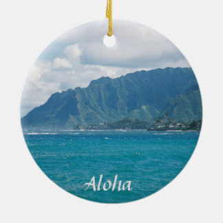 Beautiful Hawaiian Christmas Ceramic Tree Decoration