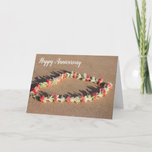 Beautiful Hawaiian Flower Lei Greeting Card