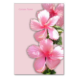 Beautiful Hawaiian Hibiscus Table Card