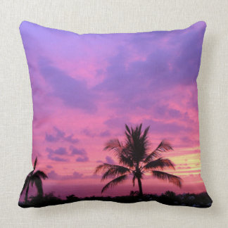 Beautiful Hawaiian Sunset Throw Pillow