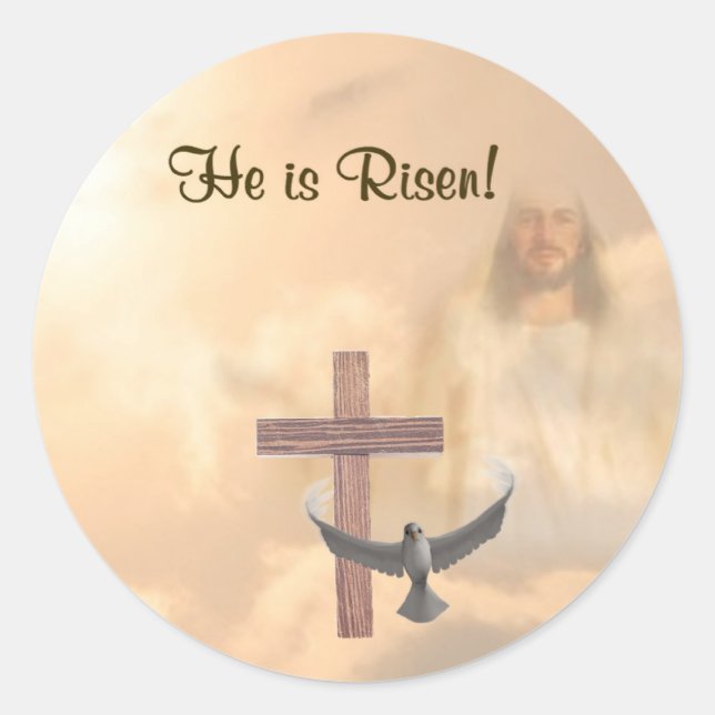 Beautiful He is Risen!  Stickers (Front)