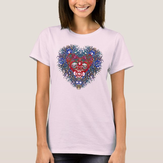 Beautiful Heart on a T-shirt (Front)