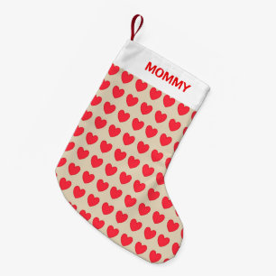 Beautiful Heart Pattern Small Christmas Stocking