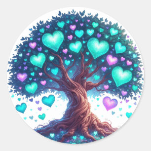 Beautiful Heart Shaped Tree Stickers