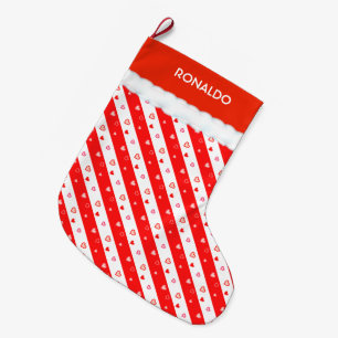 Beautiful Hearts Large Christmas Stocking