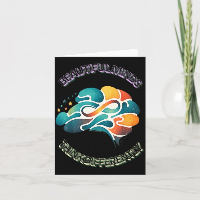 Beautiful Hearts Take Different Thoughts Nerve Card (Front)