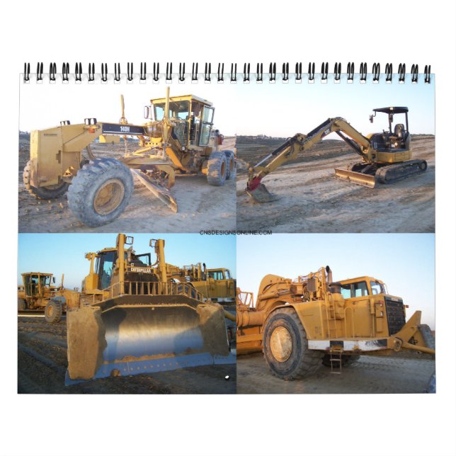 Beautiful Heavy equipment calendar (Cover)