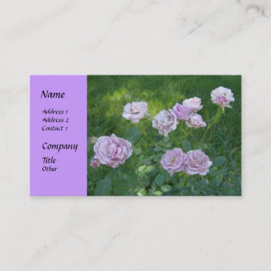 Beautiful Hedge Roses Business Cards