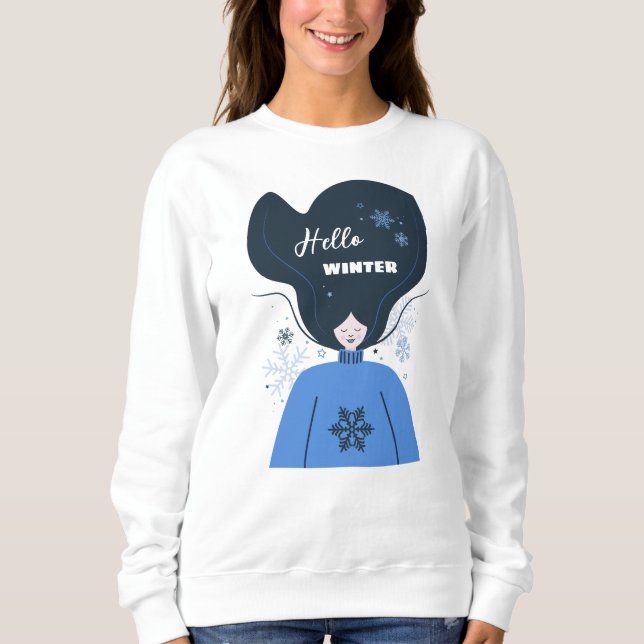 Beautiful Hello Winter Sweatshirt (Front)