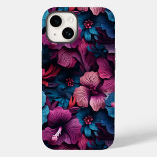Beautiful Hibiscus Flower Pattern Case-Mate iPhone 14 Case