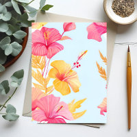 Beautiful Hibiscus | Tropical Flower Watercolor