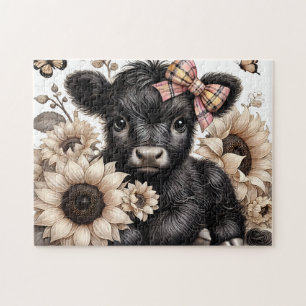 Beautiful Highland Cow Jigsaw Puzzle