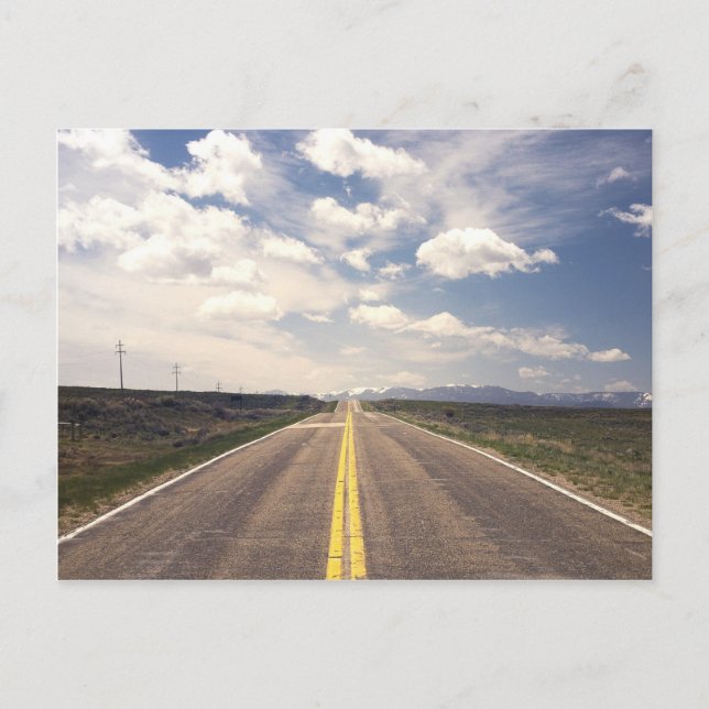 Beautiful highway scenery postcard (Front)