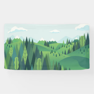  Beautiful hill landscape Banner