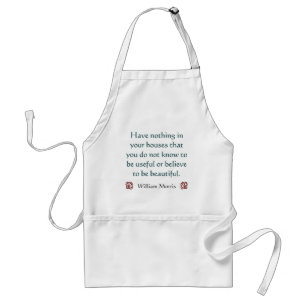 Beautiful Homes William Morris Quotation Standard Apron