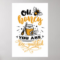 beautiful honey bee word art