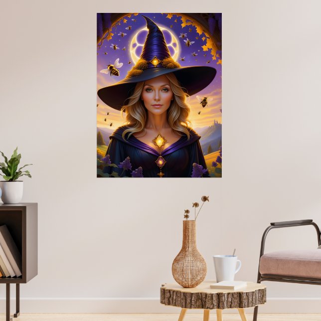 Beautiful Honeybee Witch Poster (Living Room 3)