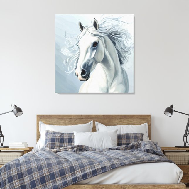  BEAUTIFUL HORSE #1  CANVAS PRINT (Insitu(Bedroom))