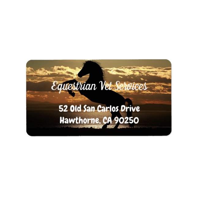 Beautiful Horse Address Label (Front)