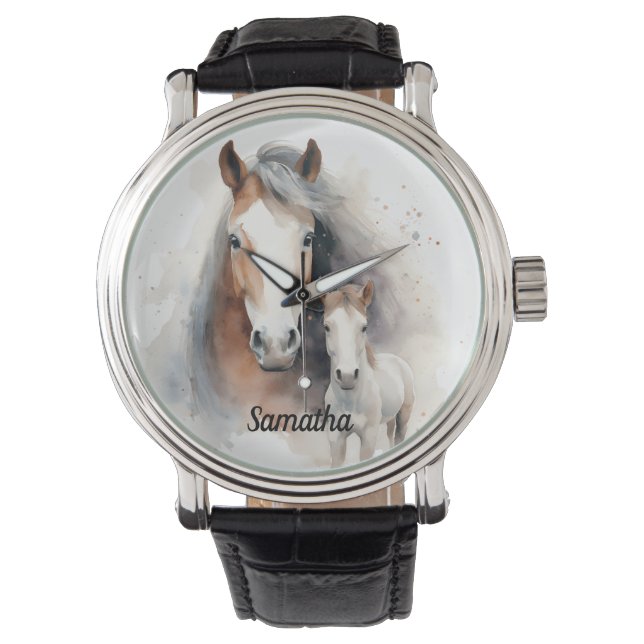 Beautiful Horse and Colt  Watch (Front)