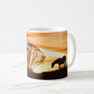 Beautiful Horse and Sunset Coffee Mug
