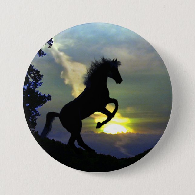 Beautiful Horse Art Button (Front)