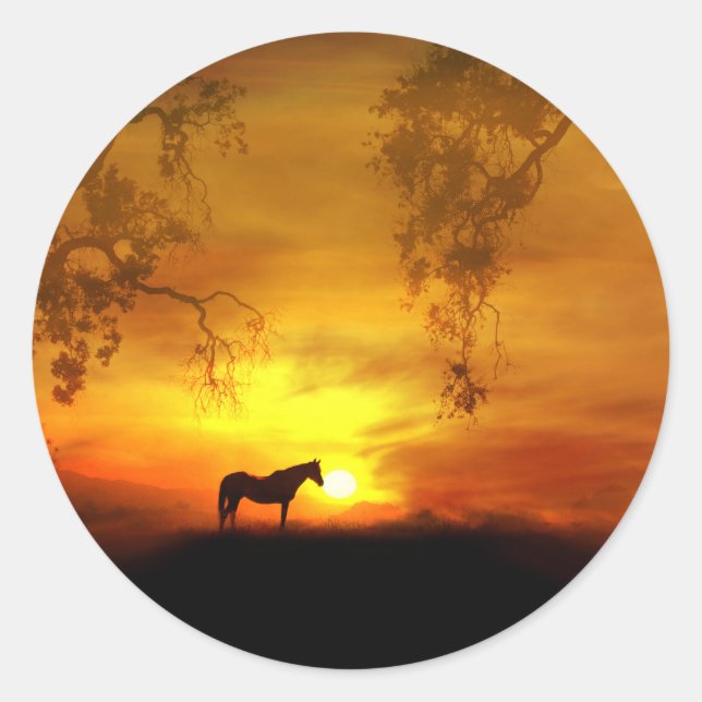 Beautiful Horse Art Stickers (Front)