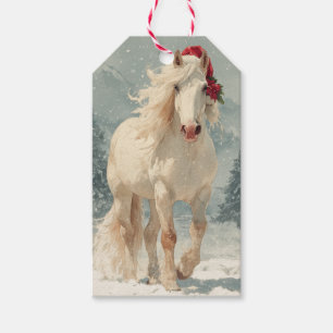 Beautiful Horse Christmas Gift Tag